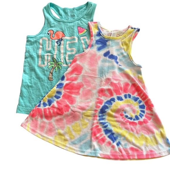 Carter’s | Colorful Kids Sleeveless Tops Set - Picture 1 of 6